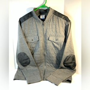 Men’s vertical sport full zip up lightweight jacket size large